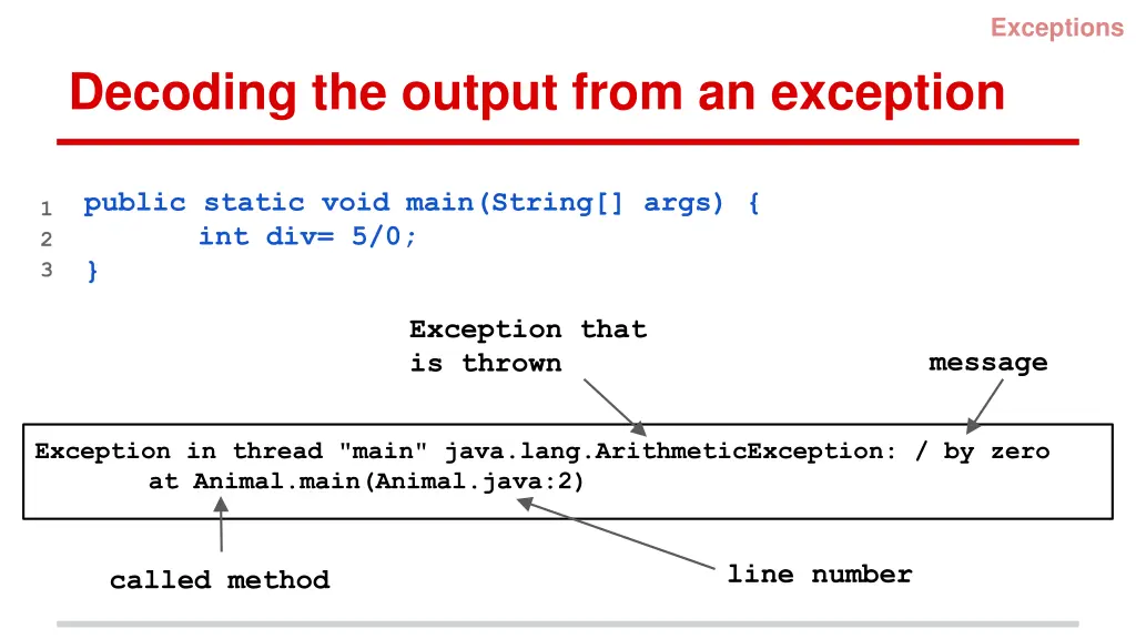 exceptions 6