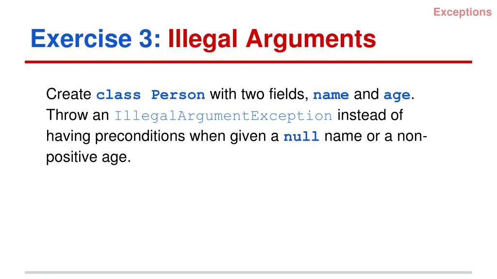 exceptions 8