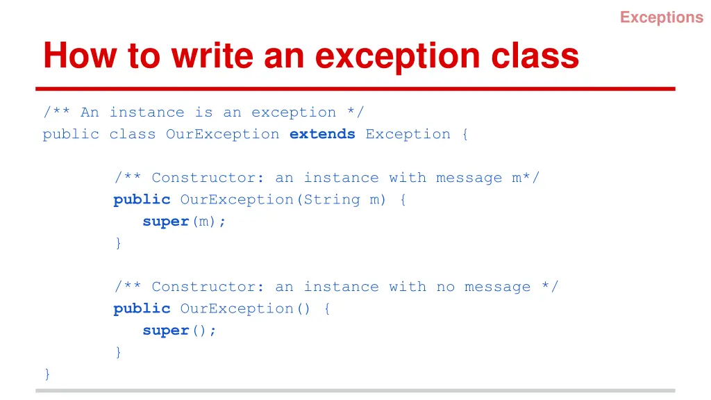 exceptions 9
