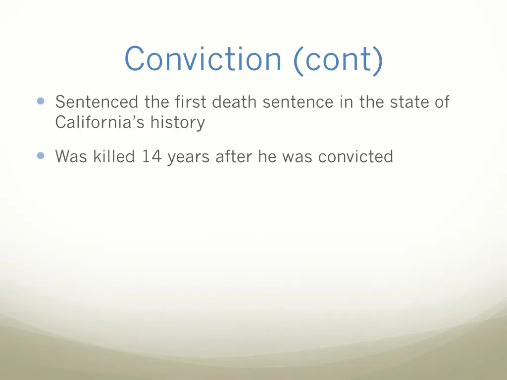 conviction cont