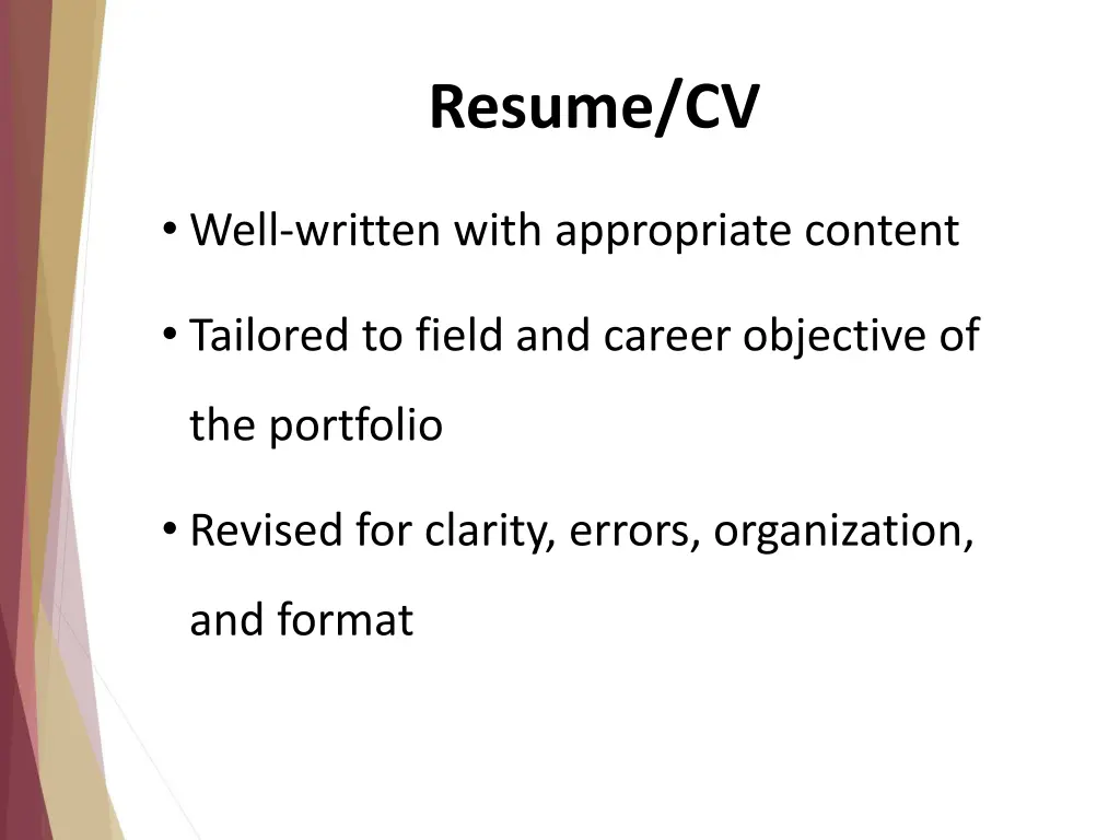 resume cv