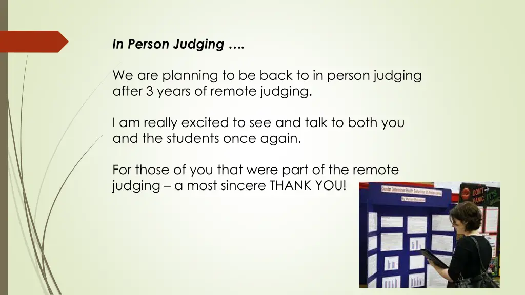 in person judging