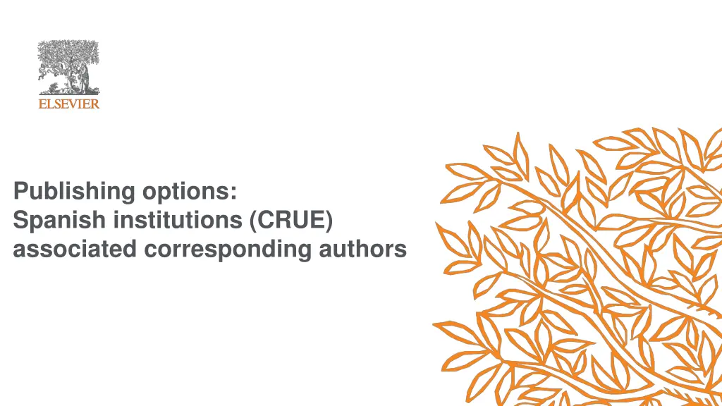 publishing options spanish institutions crue