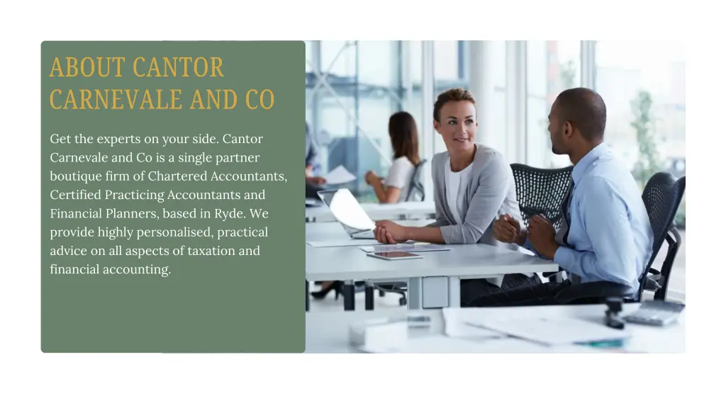 about cantor carnevale and co