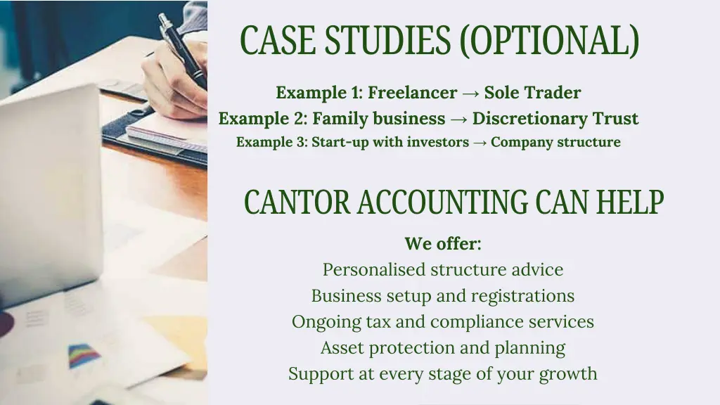 case studies optional