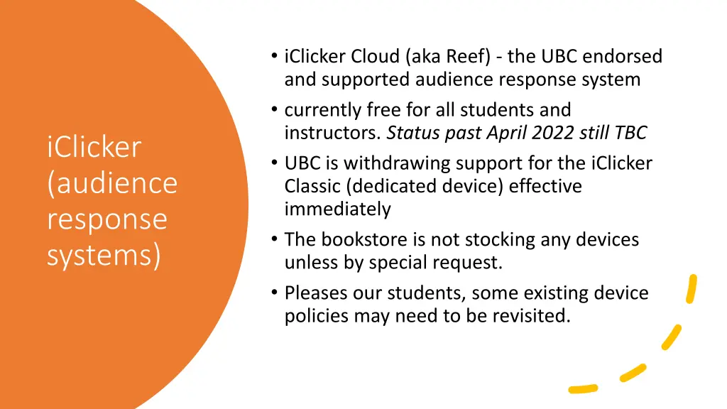 iclicker cloud aka reef the ubc endorsed