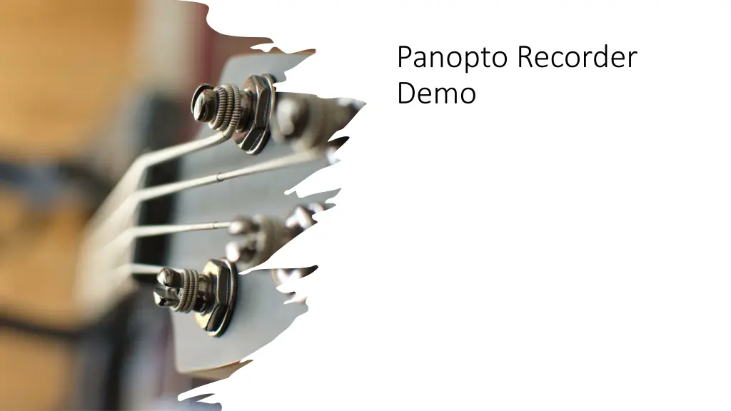 panopto recorder demo