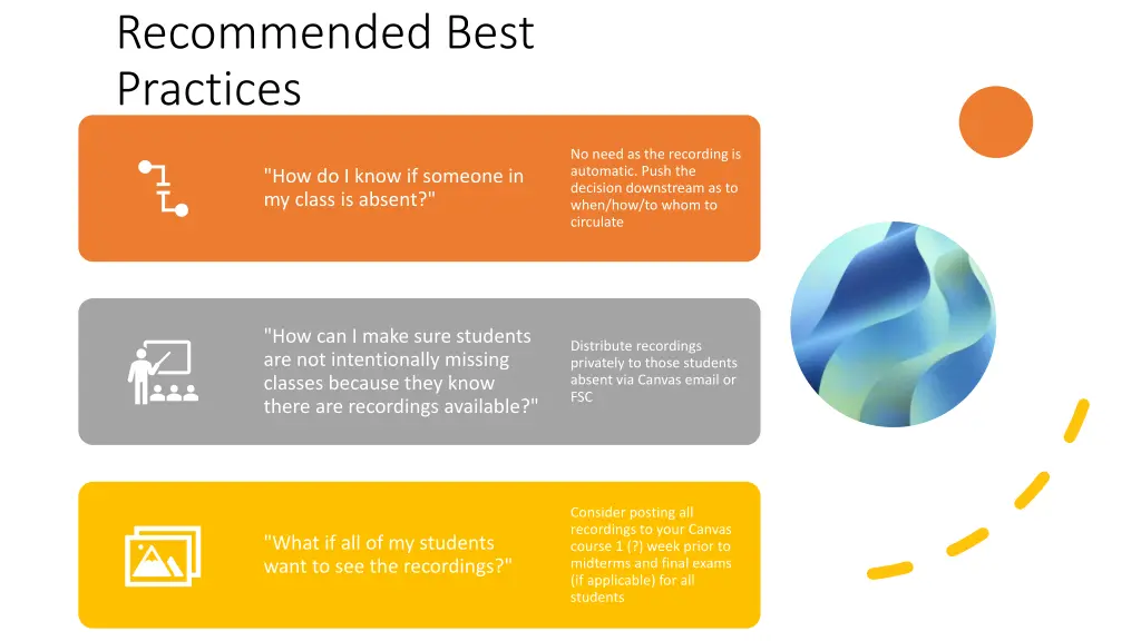 recommended best practices