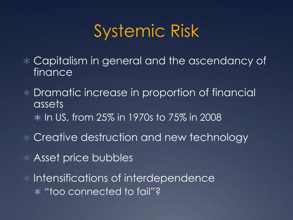 systemic risk