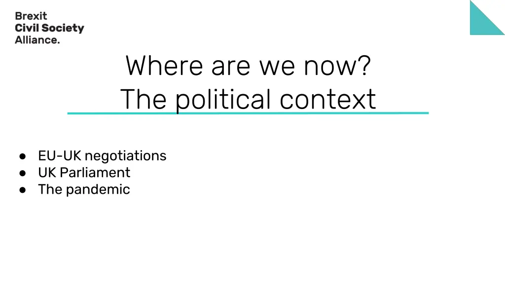 where are we now the political context