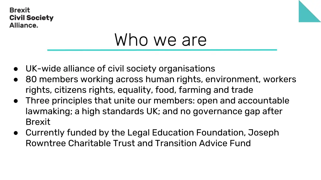 who we are