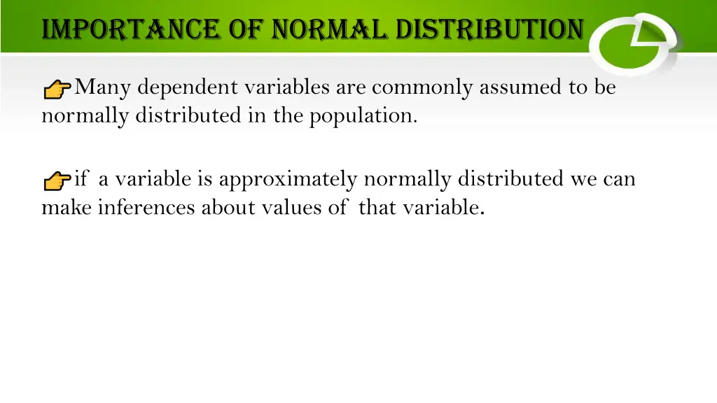 importance of normal distribution