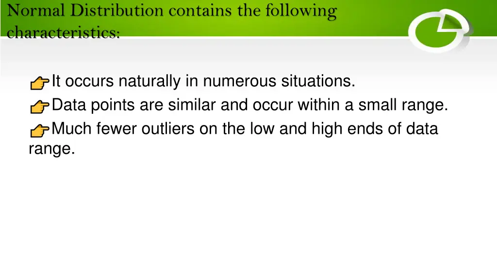 normal distribution contains the following