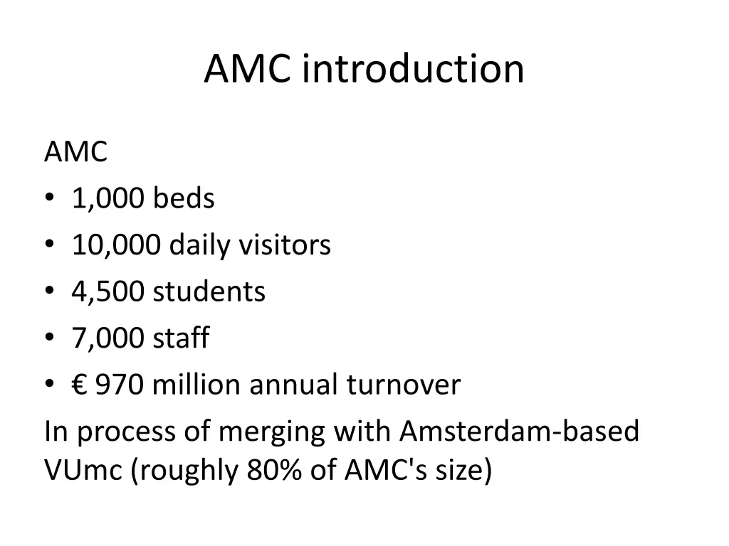 amc introduction