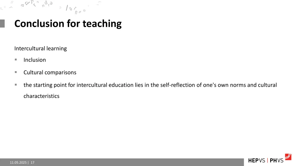 conclusion for teaching