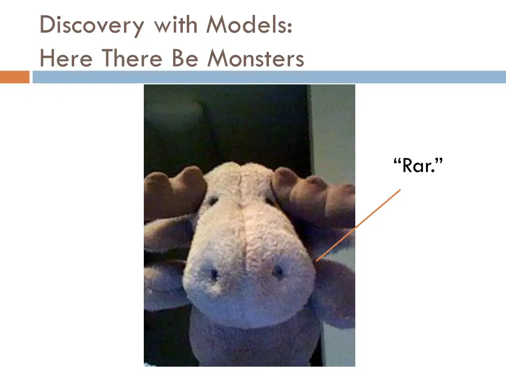 discovery with models here there be monsters