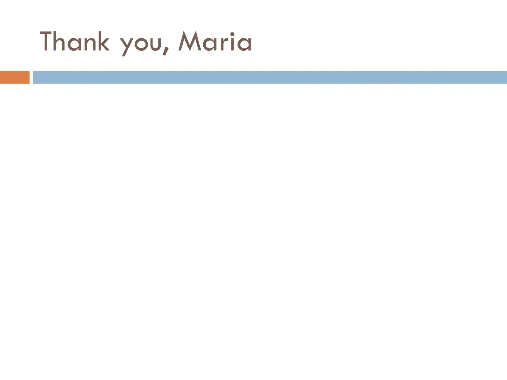 thank you maria