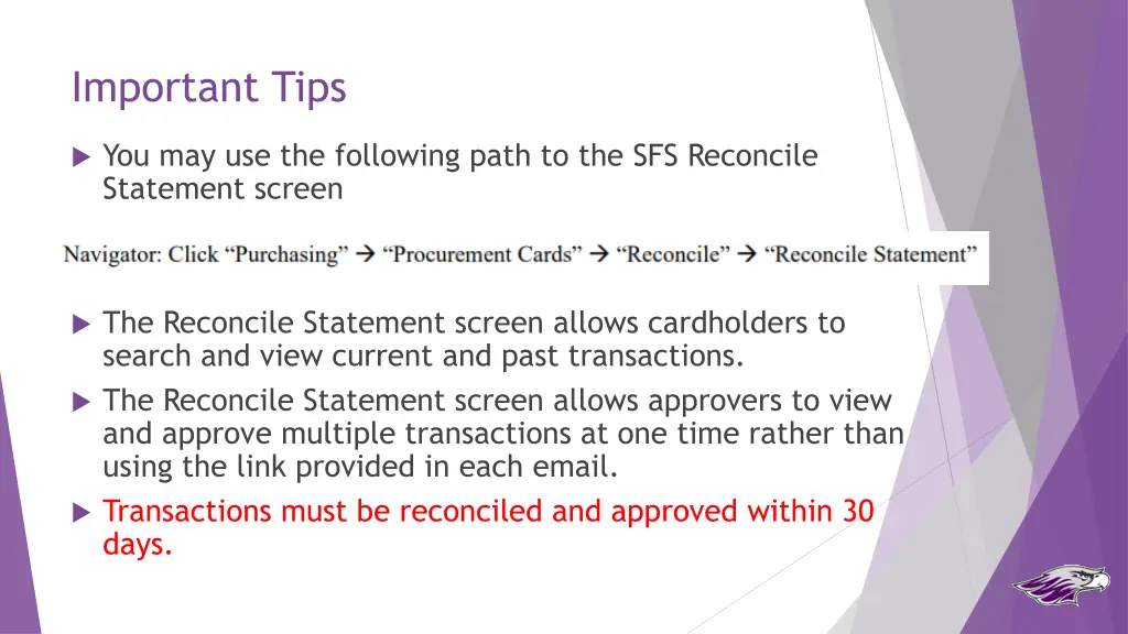 important tips
