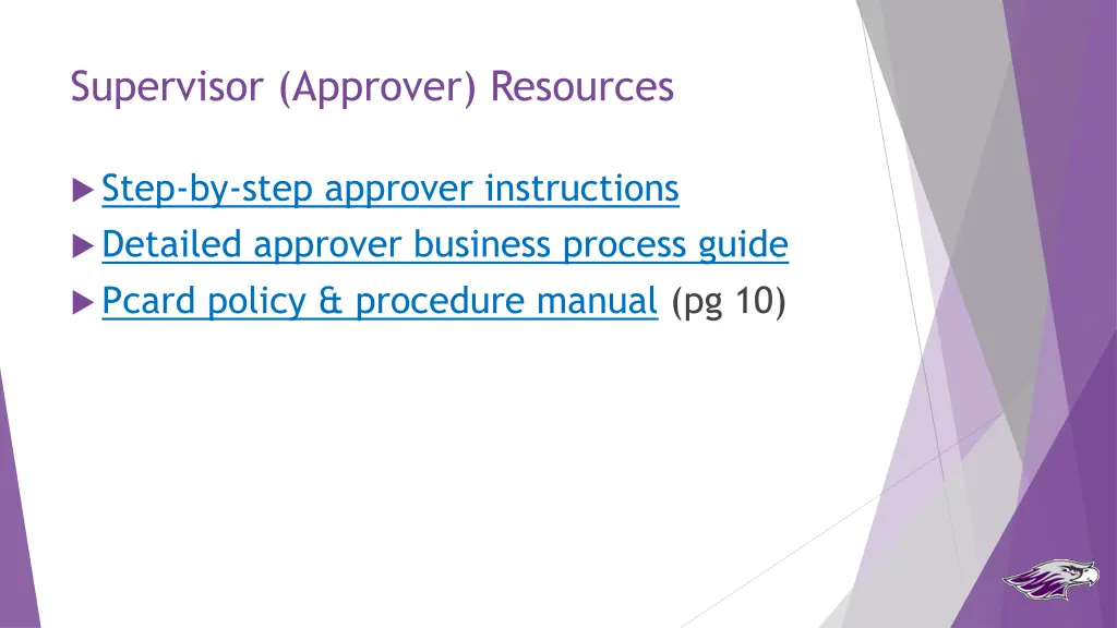 supervisor approver resources