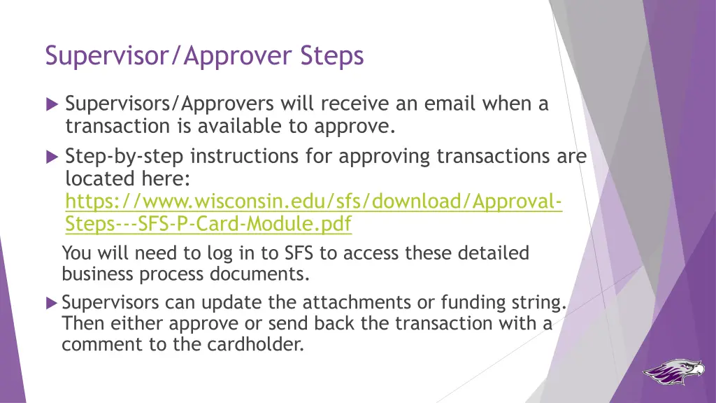supervisor approver steps