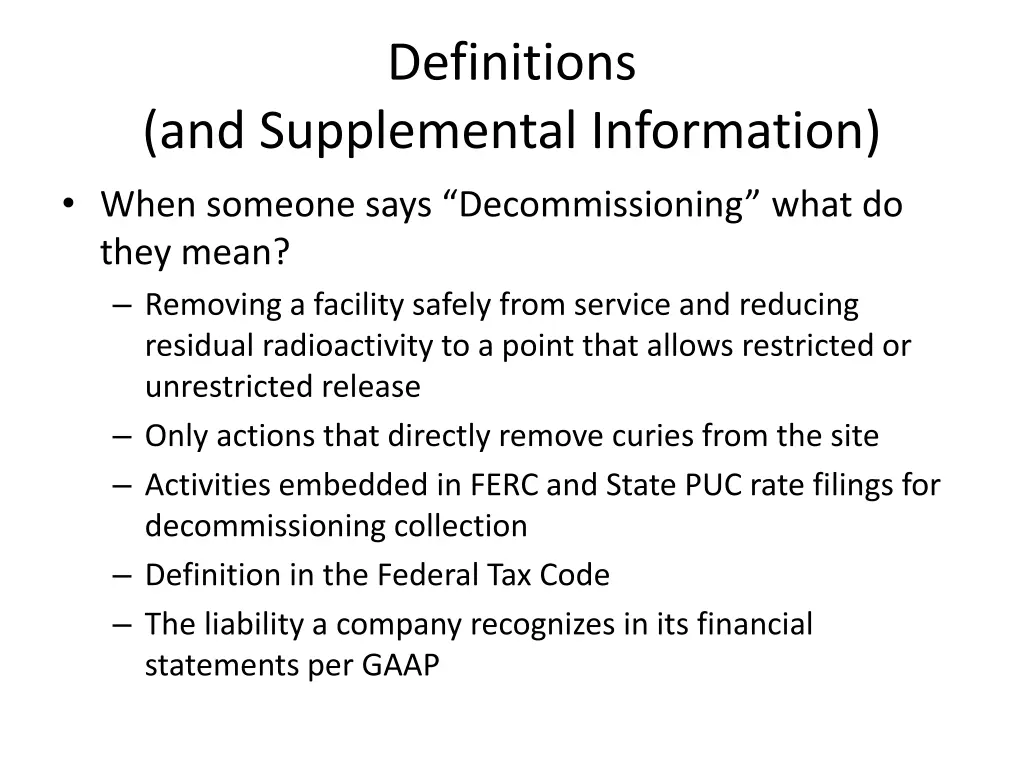 definitions