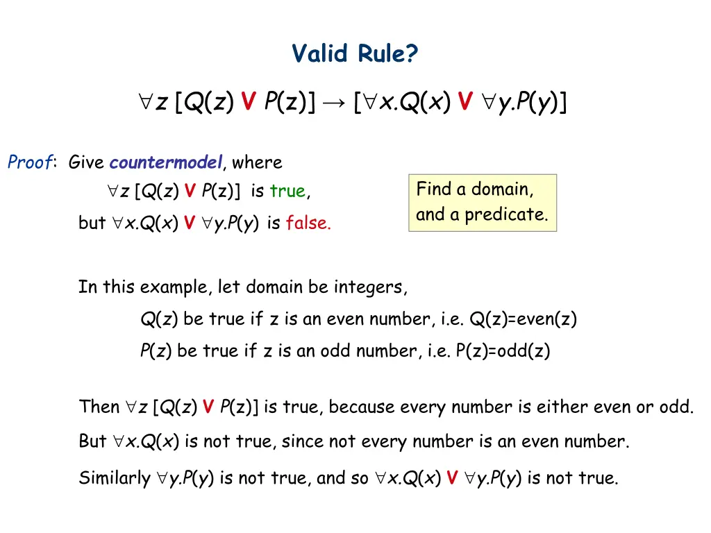 valid rule