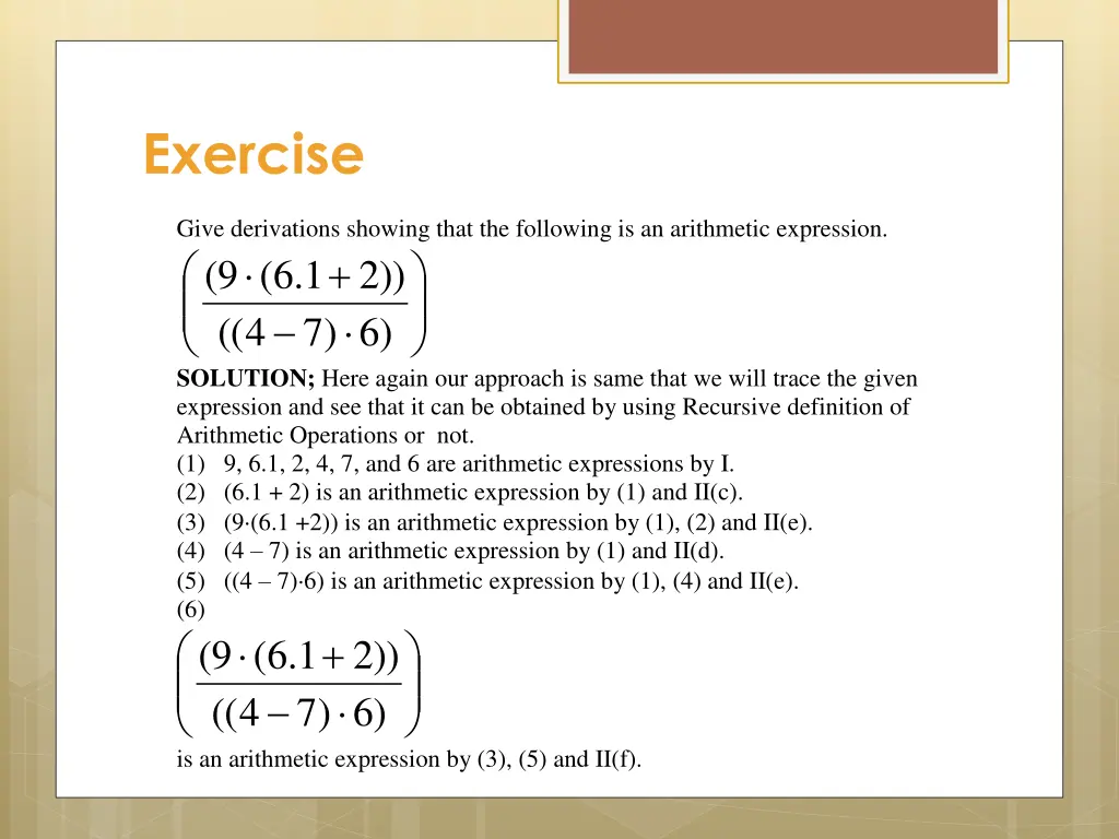 exercise 12