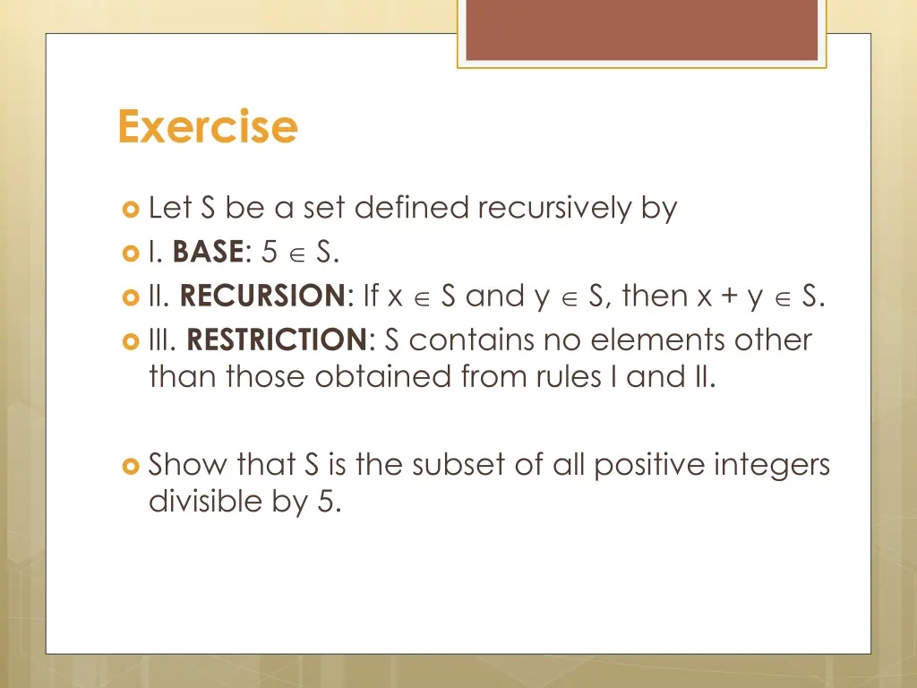 exercise 7