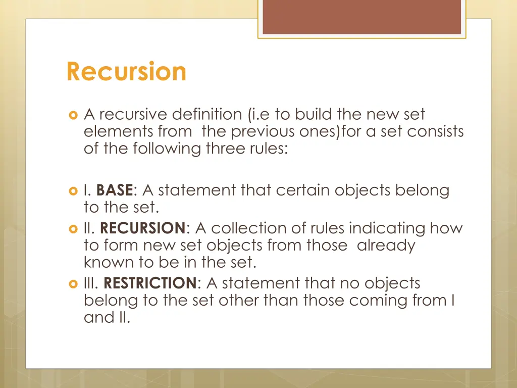 recursion 1