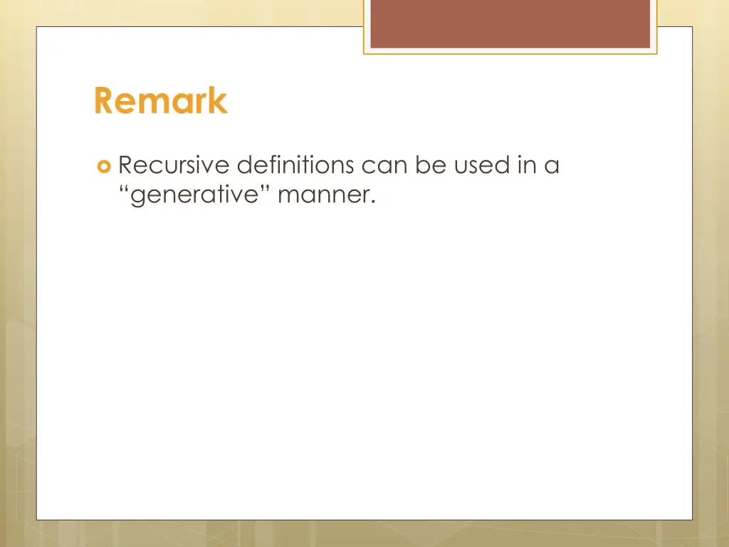 remark