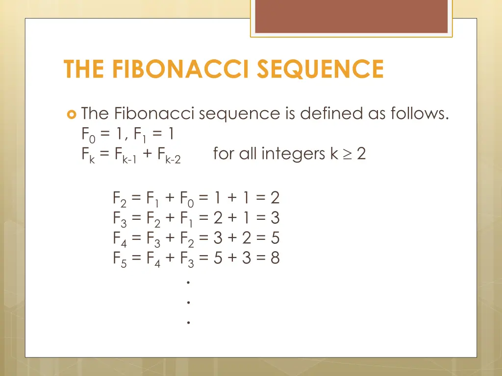 the fibonacci sequence
