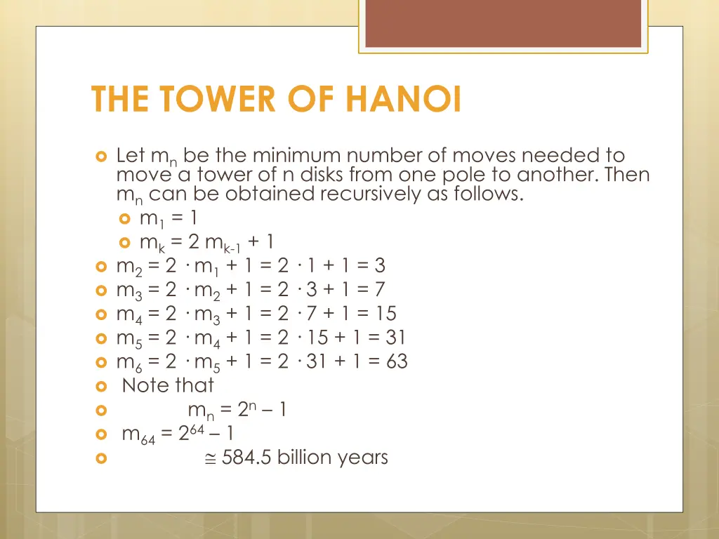 the tower of hanoi 1