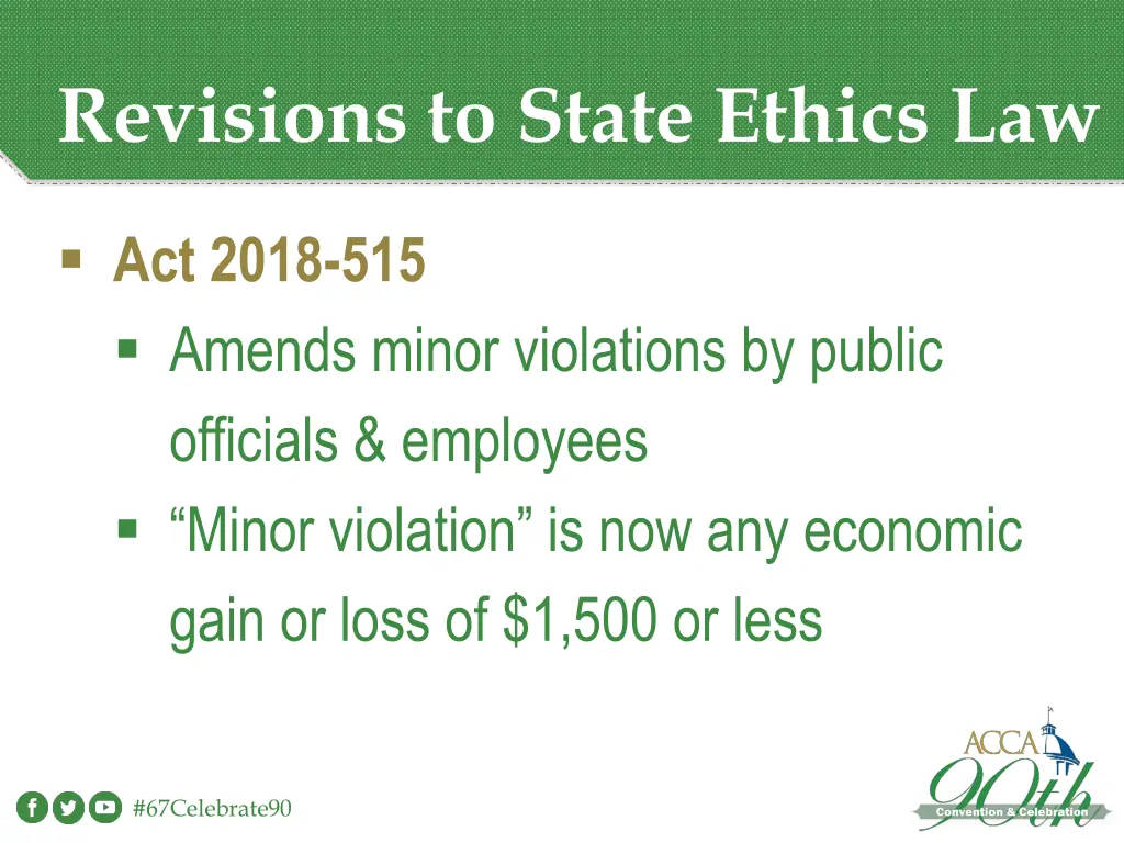 revisions to state ethics law