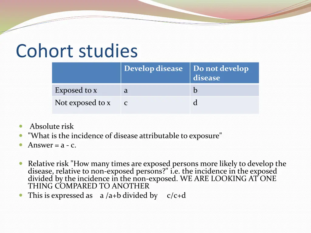 cohort studies 1