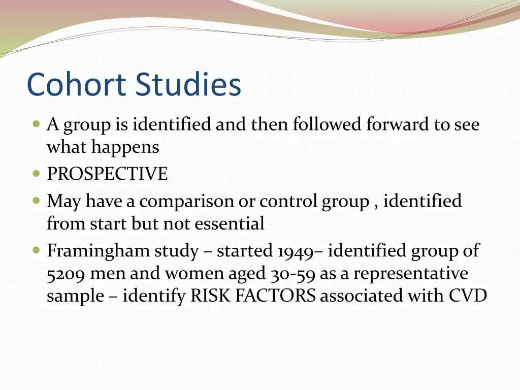 cohort studies