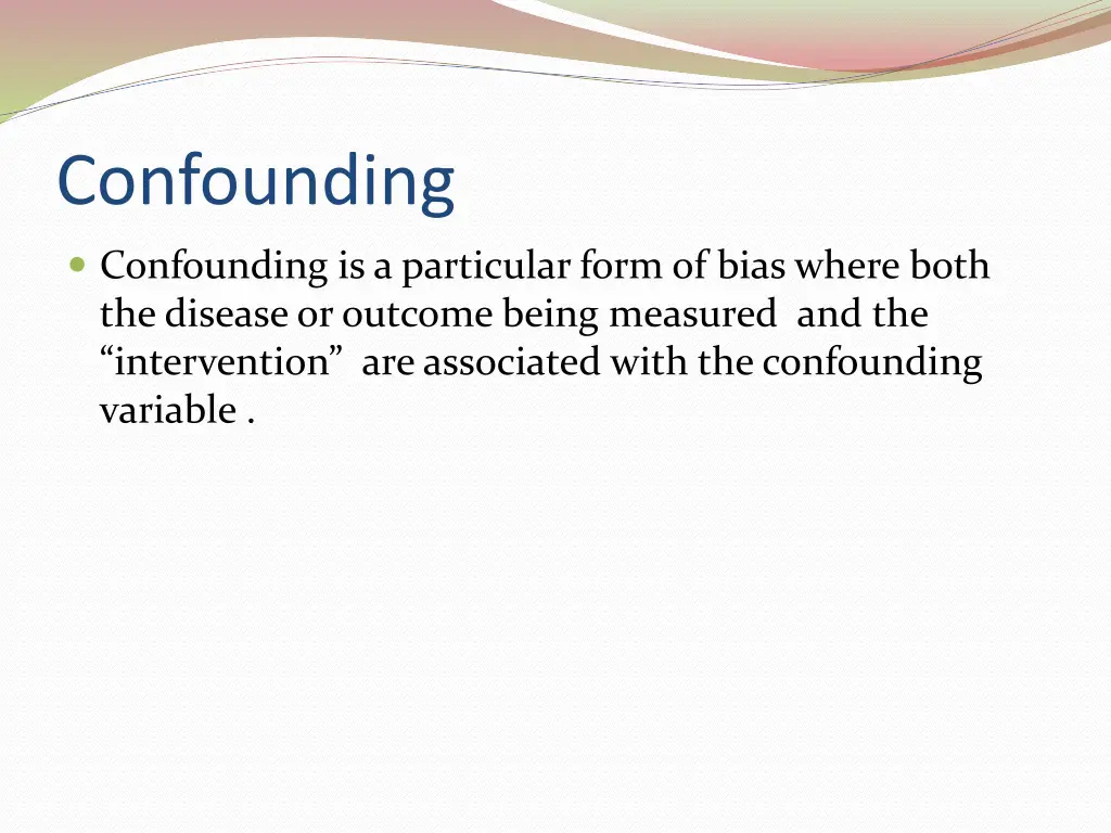 confounding