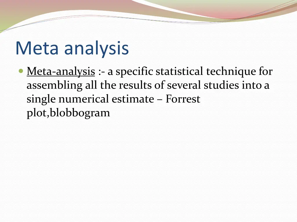 meta analysis
