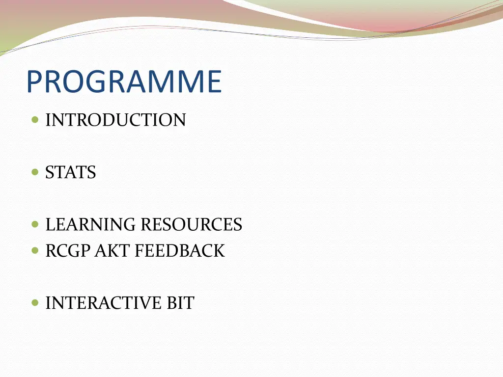 programme