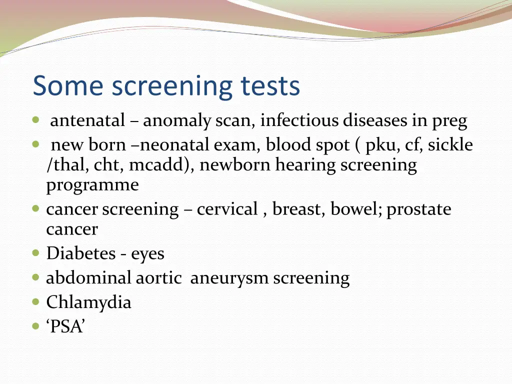 some screening tests antenatal anomaly scan