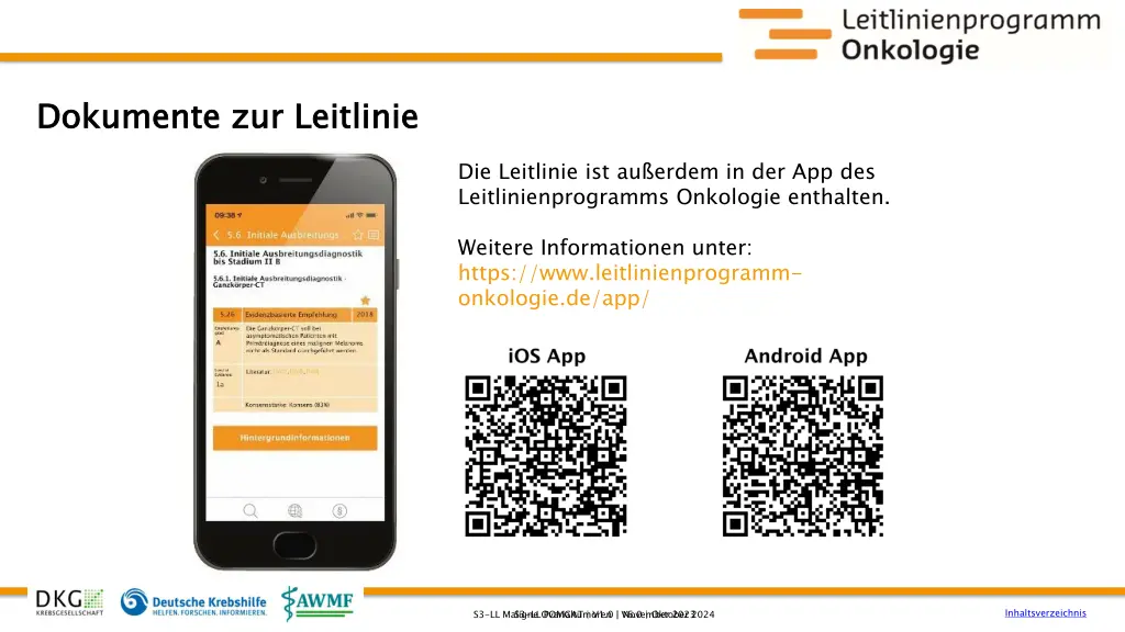 dokumente zur leitlinie 1