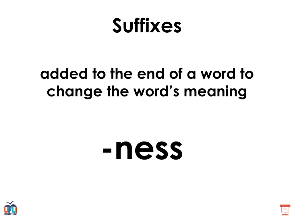suffixes