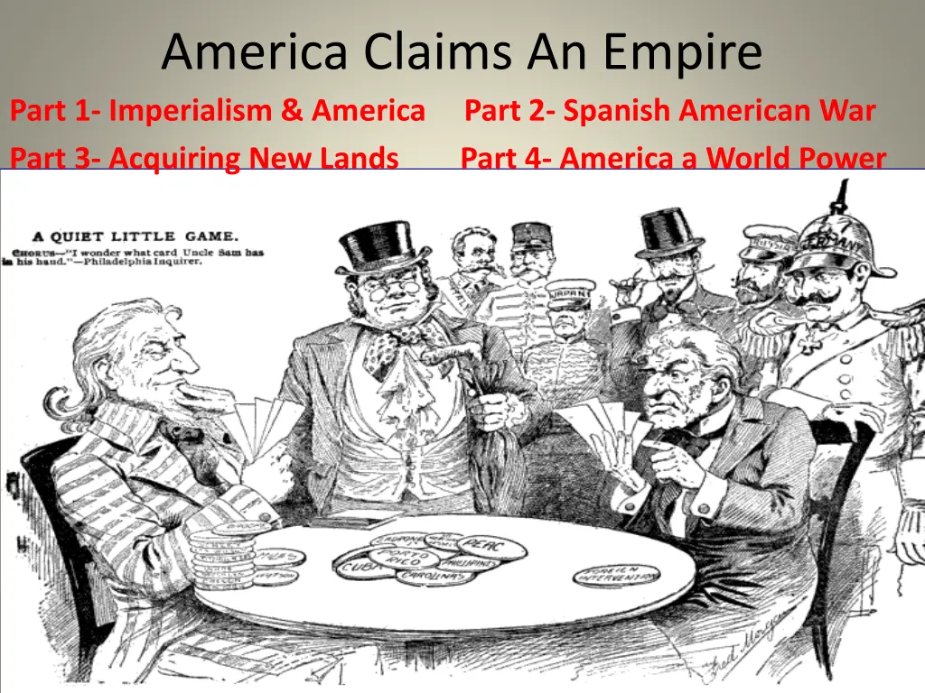 america claims an empire part 1 imperialism