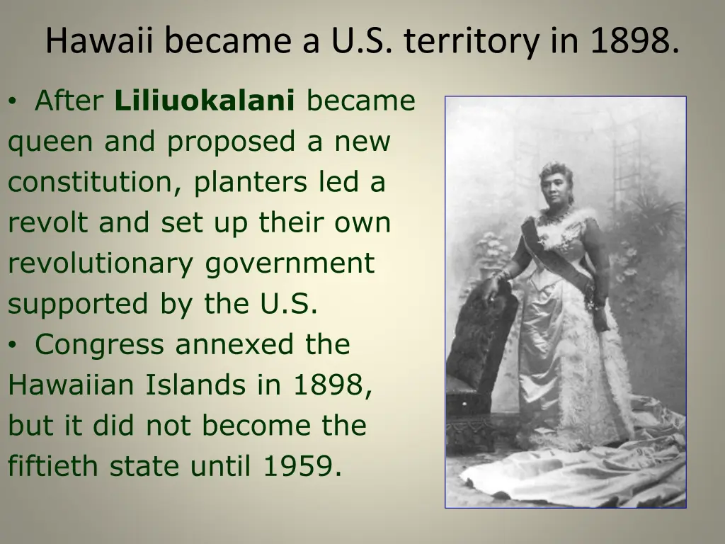 hawaii became a u s territory in 1898 1
