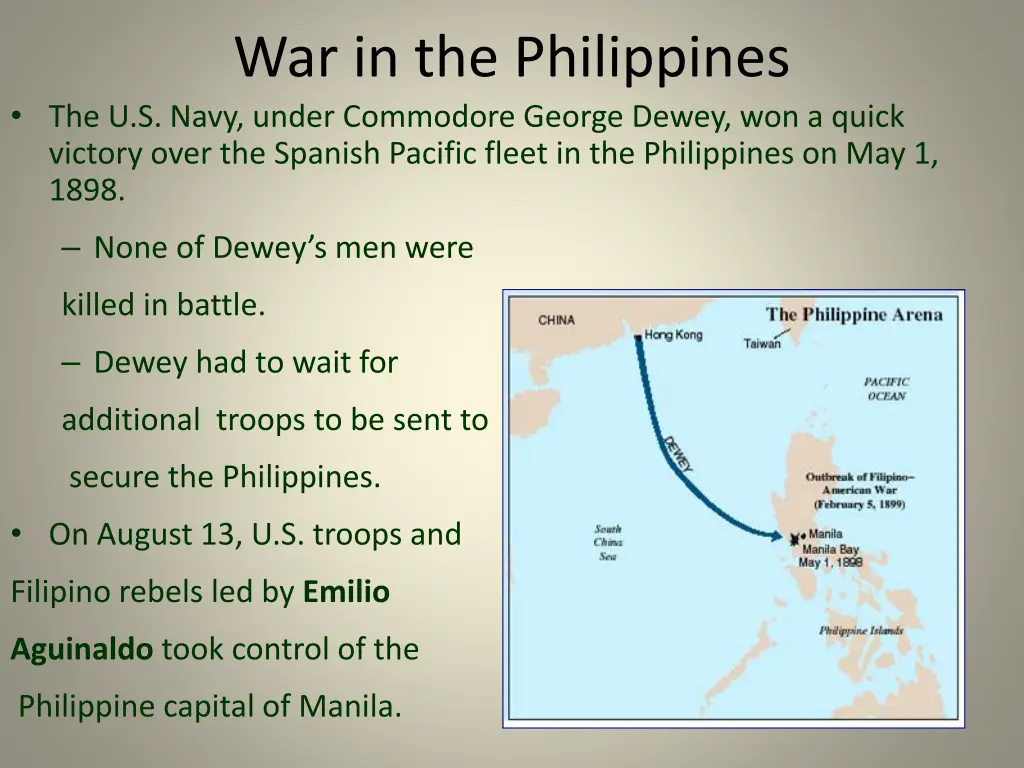 war in the philippines the u s navy under