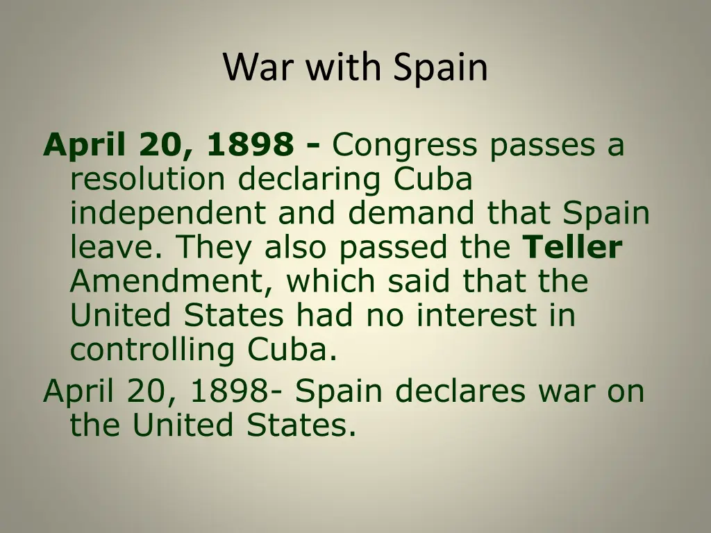war with spain 1