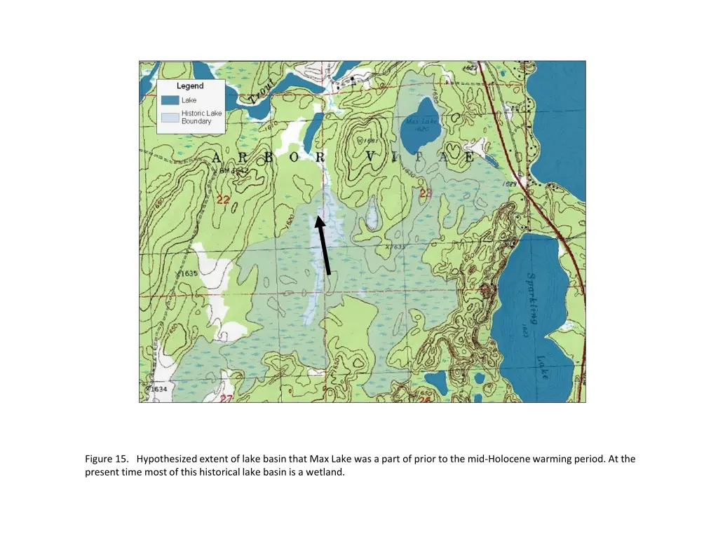 figure 15 hypothesized extent of lake basin that