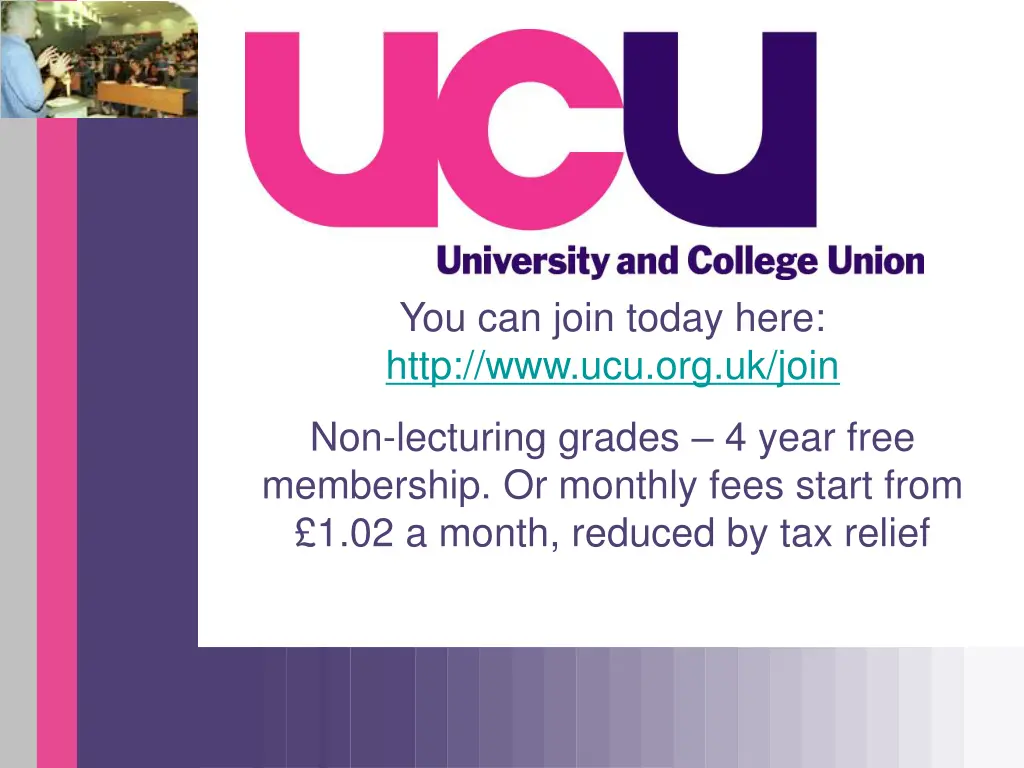 you can join today here http www ucu org uk join