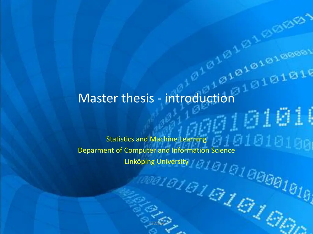 master thesis introduction