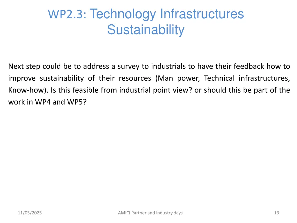 wp2 3 technology infrastructures sustainability 2