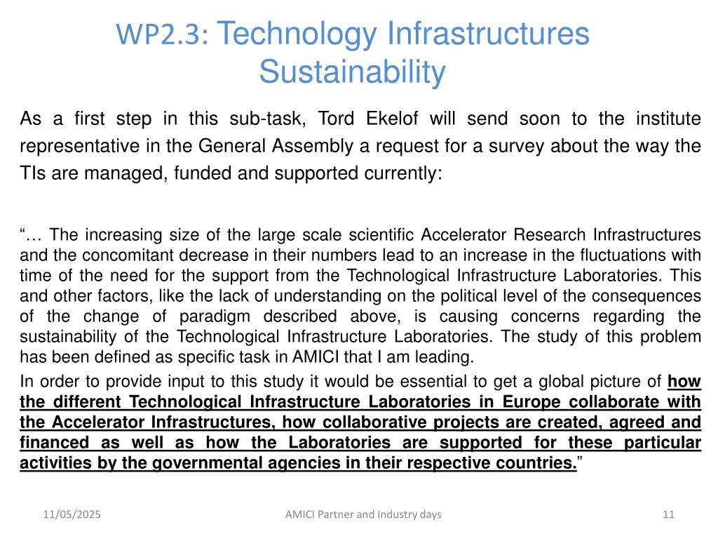wp2 3 technology infrastructures sustainability